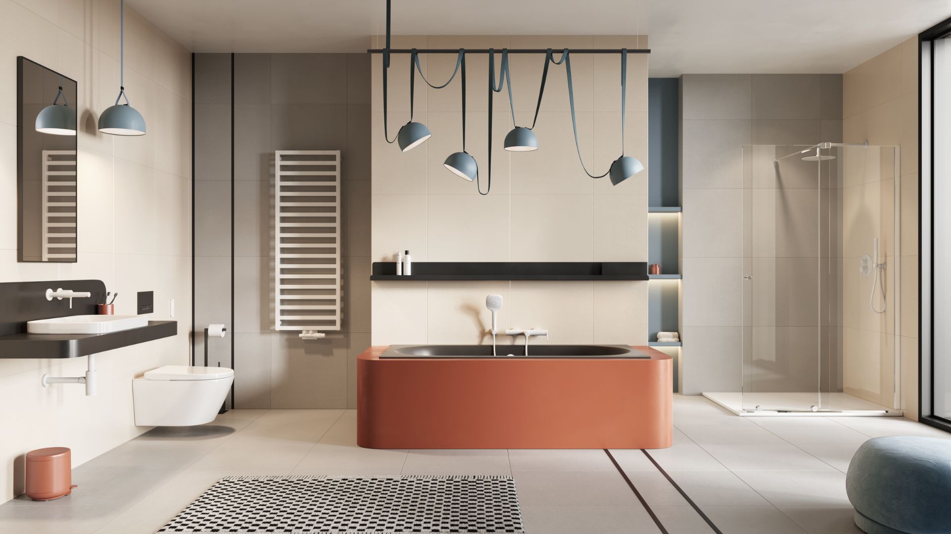 Excellent Brego grzejnik łazienkowy drabinkowy 91x50 cm biały mat GREX.BR91.WH - Wysyłka w 24h