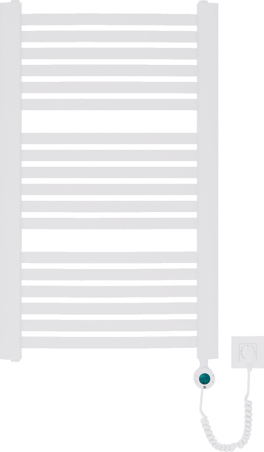 Luxrad Kastor Elektro grzejnik elektryczny 139,5x58 cm biały z grzałką (KAST13955809003ERG, GLX600B)