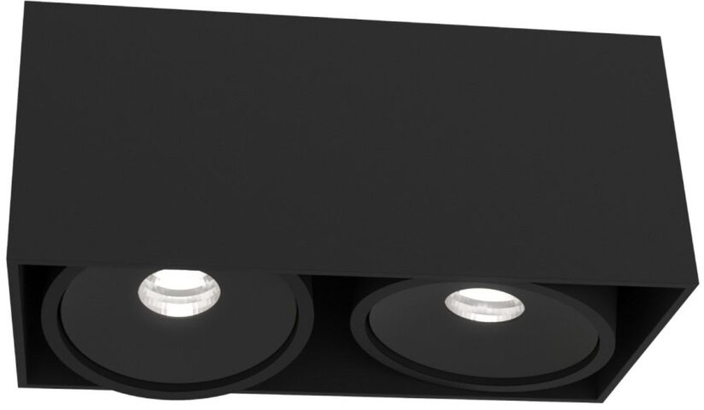 Open Design Cardi II lampa podsufitowa 2x8 W czarna OR82067