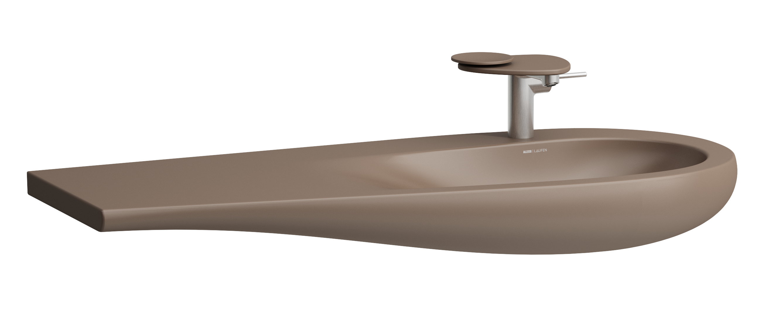 Laufen Il Bagno Alessi umywalka 120x50 cm ścienna brąz/beż H8149741881041