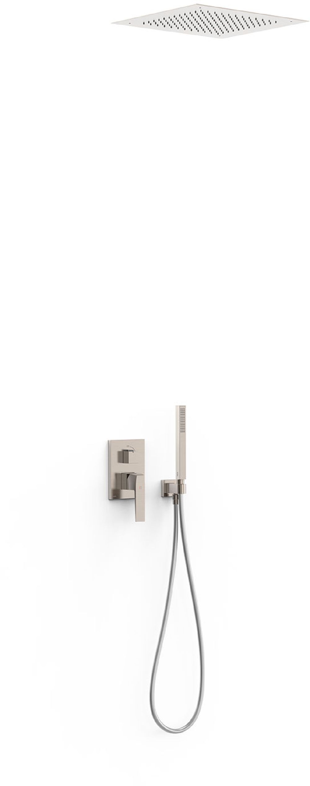 Tres Study Exclusive zestaw prysznicowy podtynkowy z deszczownicą stal 20228006AC