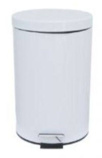 Merida Klasik kosz na śmieci 12 l pedałowy metalowy biały KIB410