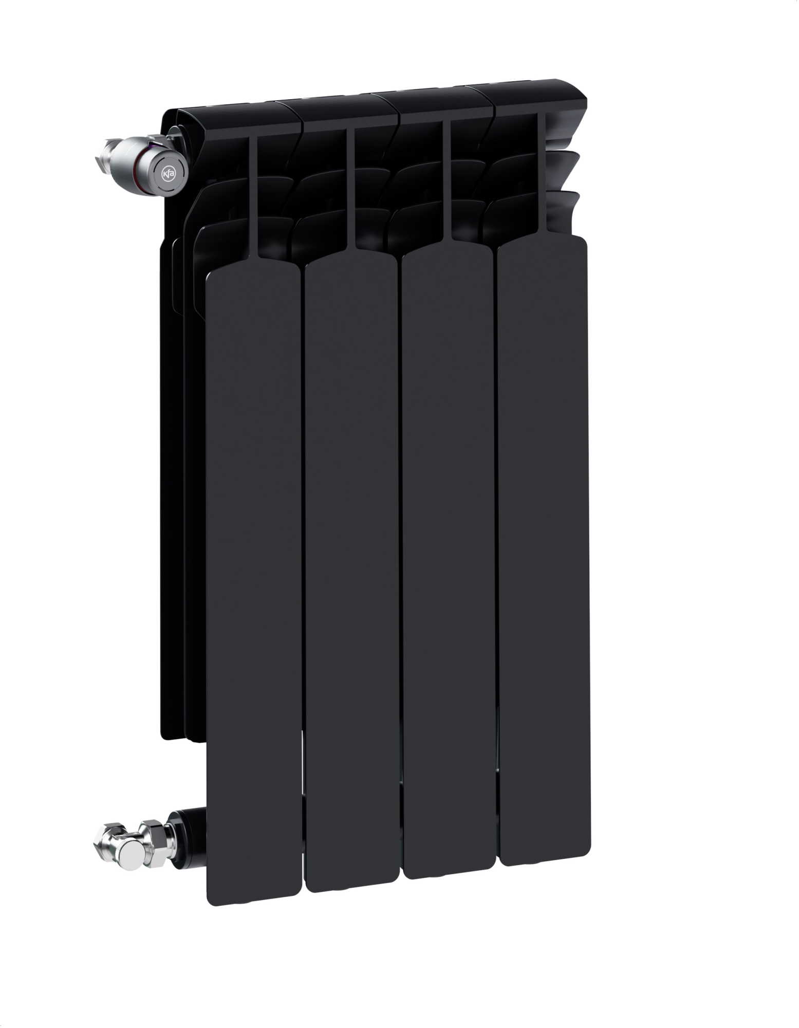 KFA Armatura G600F/4 grzejnik pokojowy 67,2x32,2 czarny 772-040-81