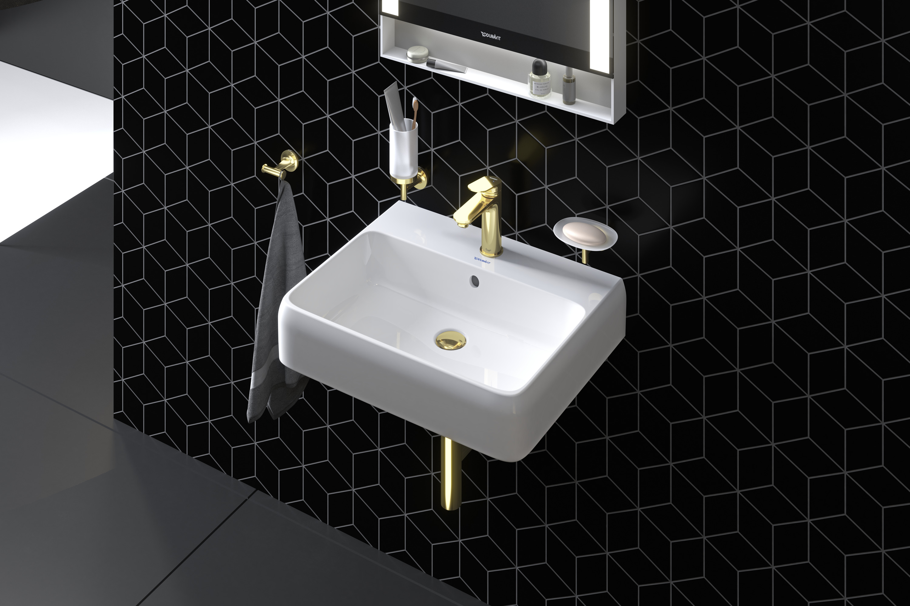 Duravit Starck T wieszak na ręcznik złoty 0099303400