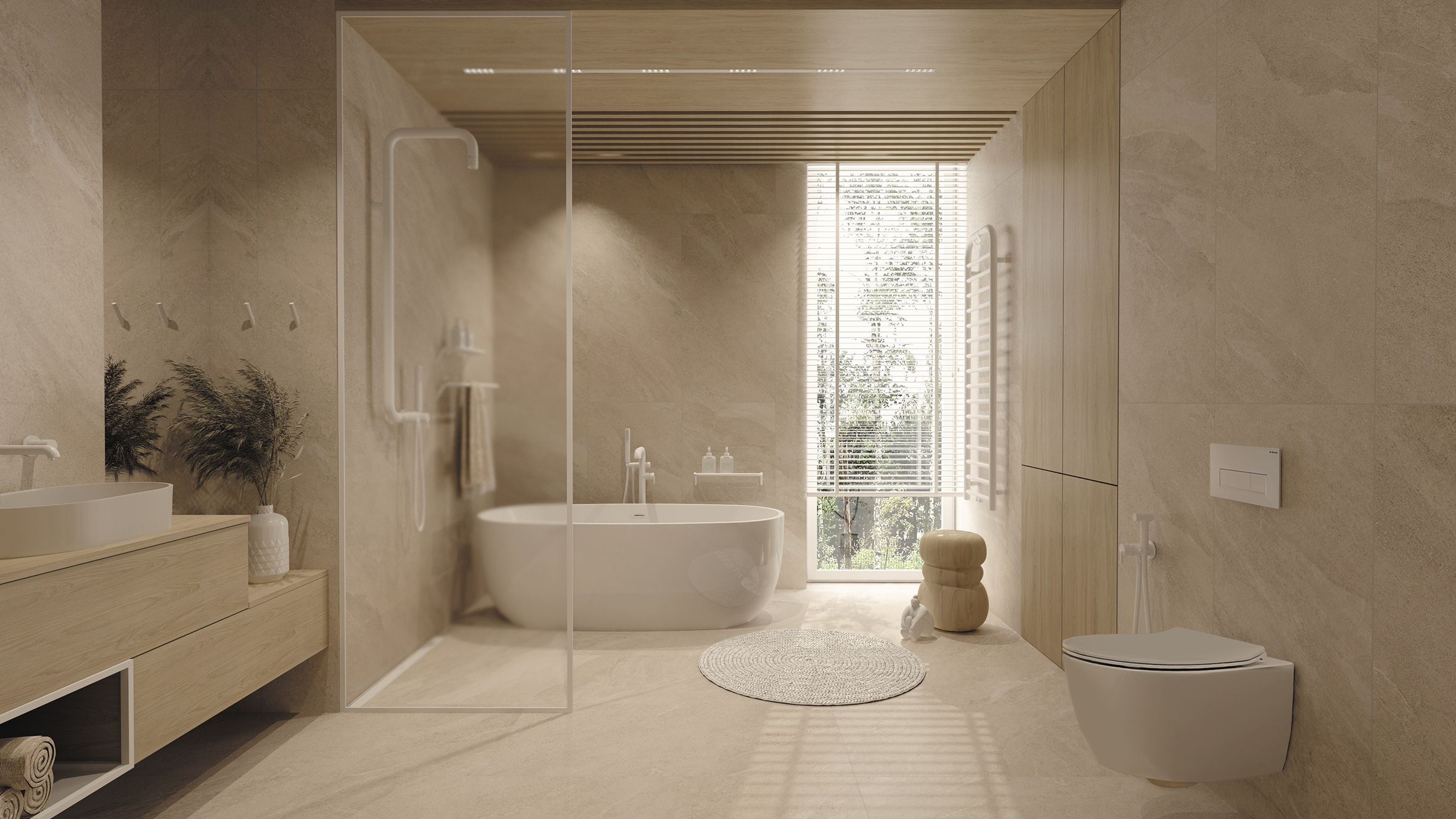 Deante Silia grzejnik łazienkowy drabinkowy 157x50 cm biały AGI_AG51