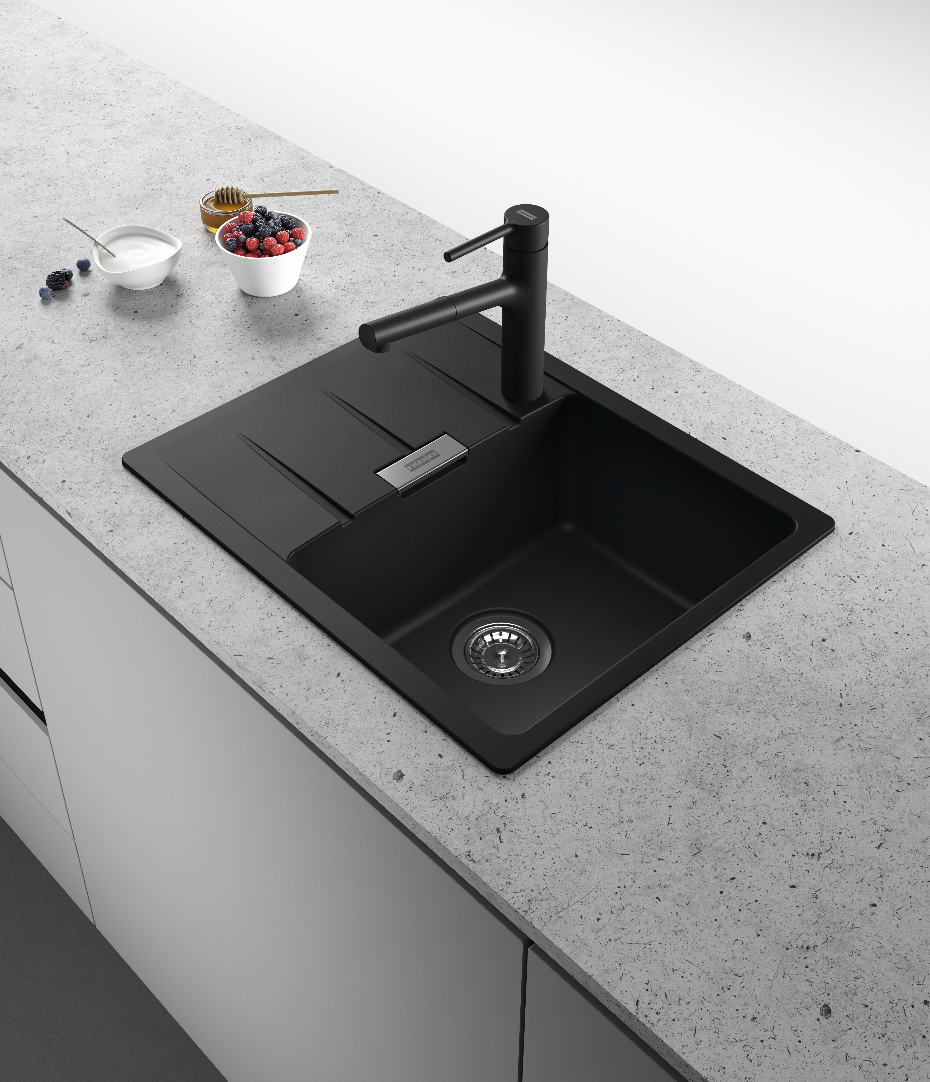 Franke Centro CNG 611-62 GSC zlewozmywak 62x50 cm Fragranite czarny mat 114.0687.313