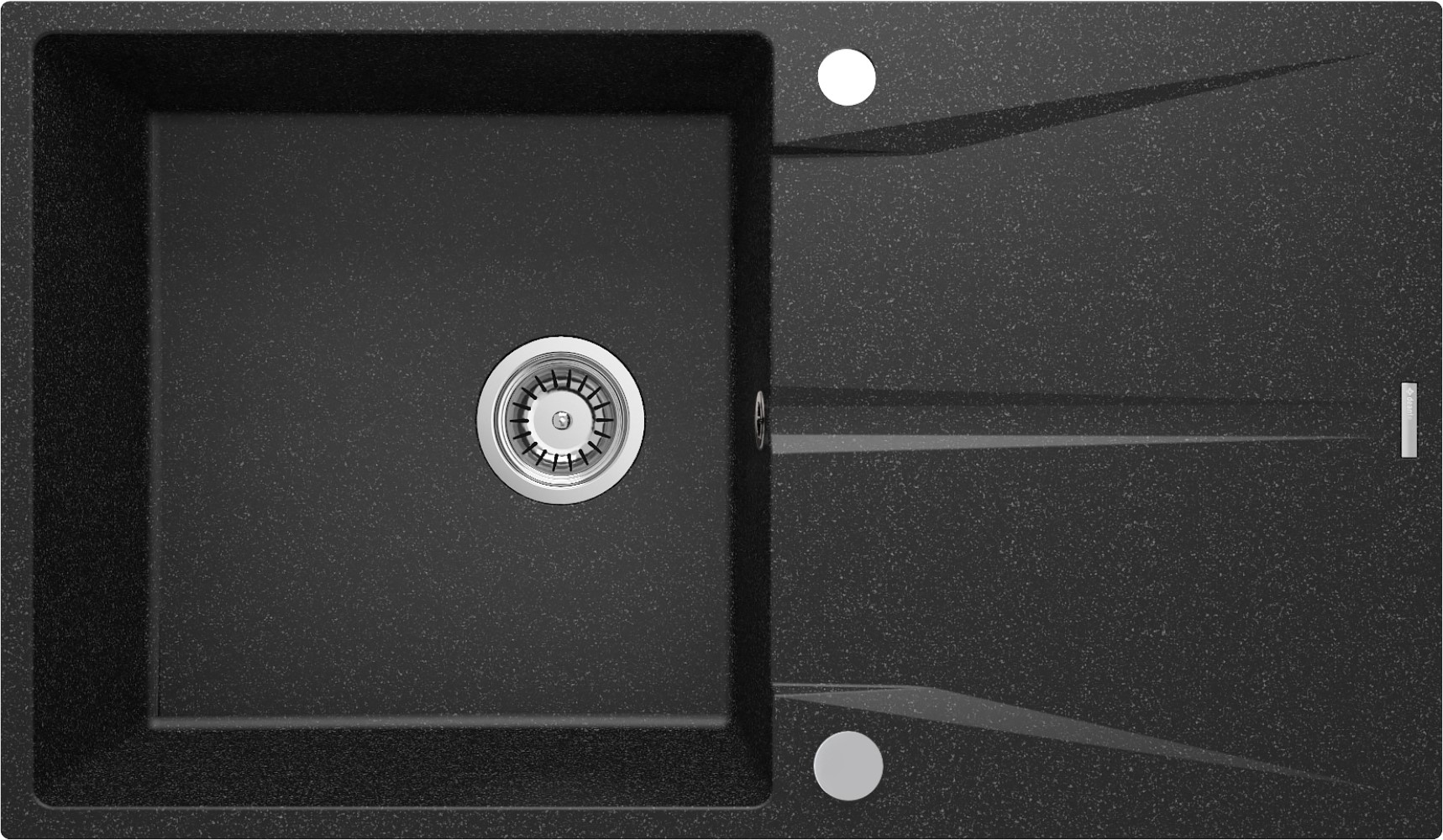 Deante Corio zlewozmywak granitowy 86x50 cm grafitowy mat ZRC_211A