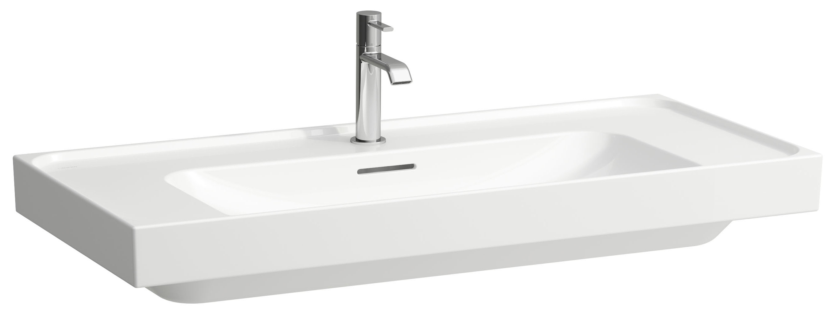 Laufen Meda umywalka 100x46 cm prostokątna ścienna-meblowa biały mat H8101197571091