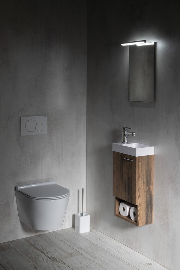 Sapho Latus XI szafka 30 cm podumywalkowa wisząca dąb sherwood LT711-1515