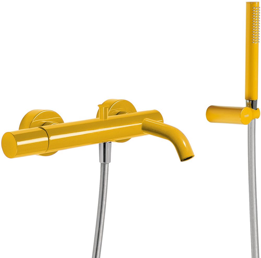 Tres Study Exclusive bateria wannowo-prysznicowa ścienna bursztynowa 261.170.01.TAM