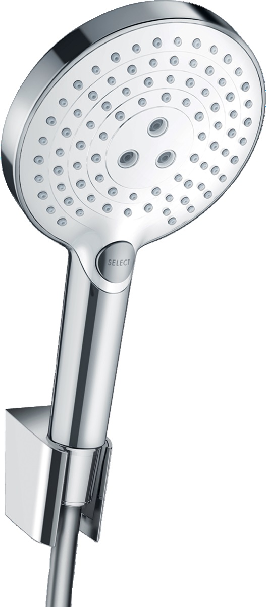 Hansgrohe Raindance Select S zestaw prysznicowy ścienny biały/chrom 26721400