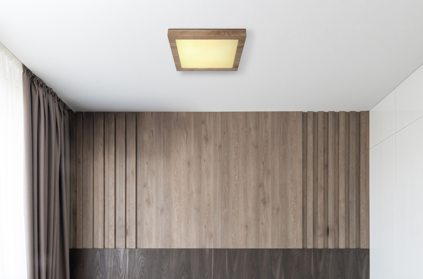 Globo Lighting Xavvi plafon 1x16 W biały-drewno 415950-16