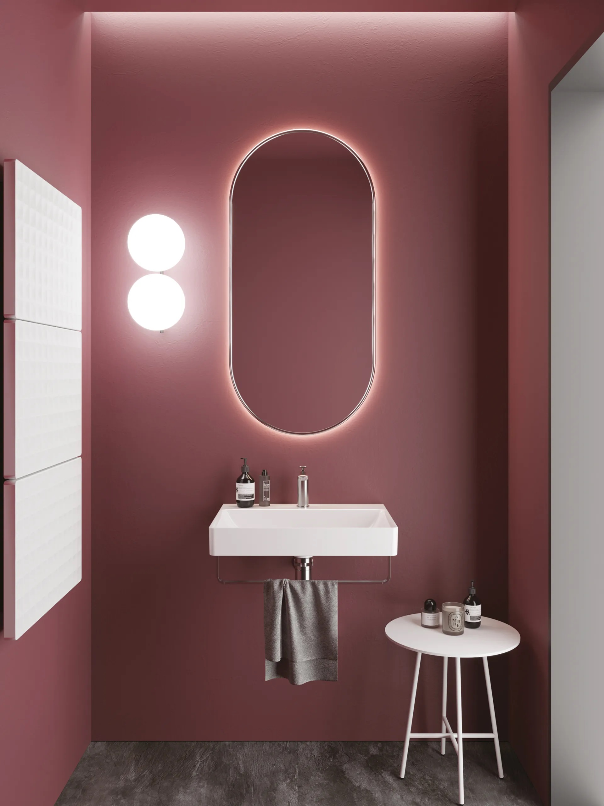 Catalano New Green umywalka 60x47 cm prostokątna ścienna biała 0420600001