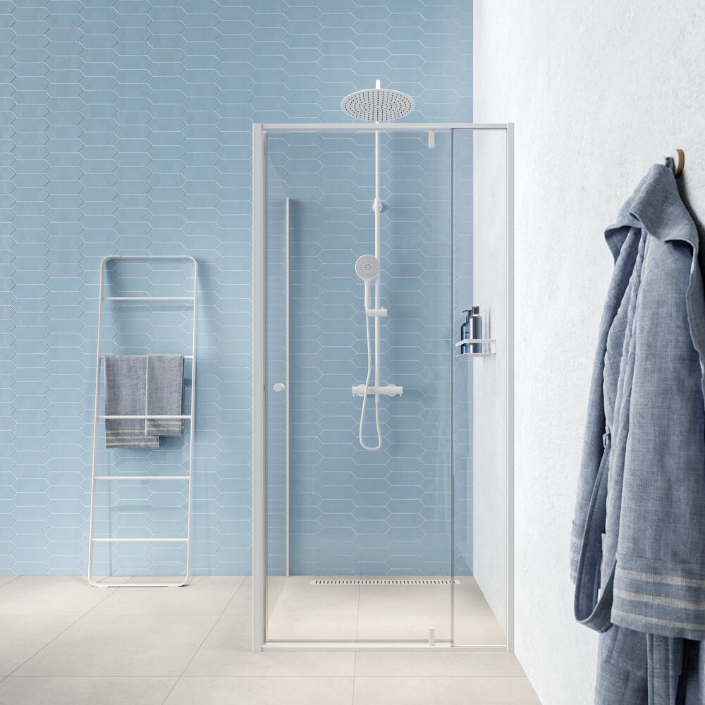 Sealskin Contour kabina prysznicowa 100x100 cm kwadratowa biały mat/szkło przezroczyste CD181006025100