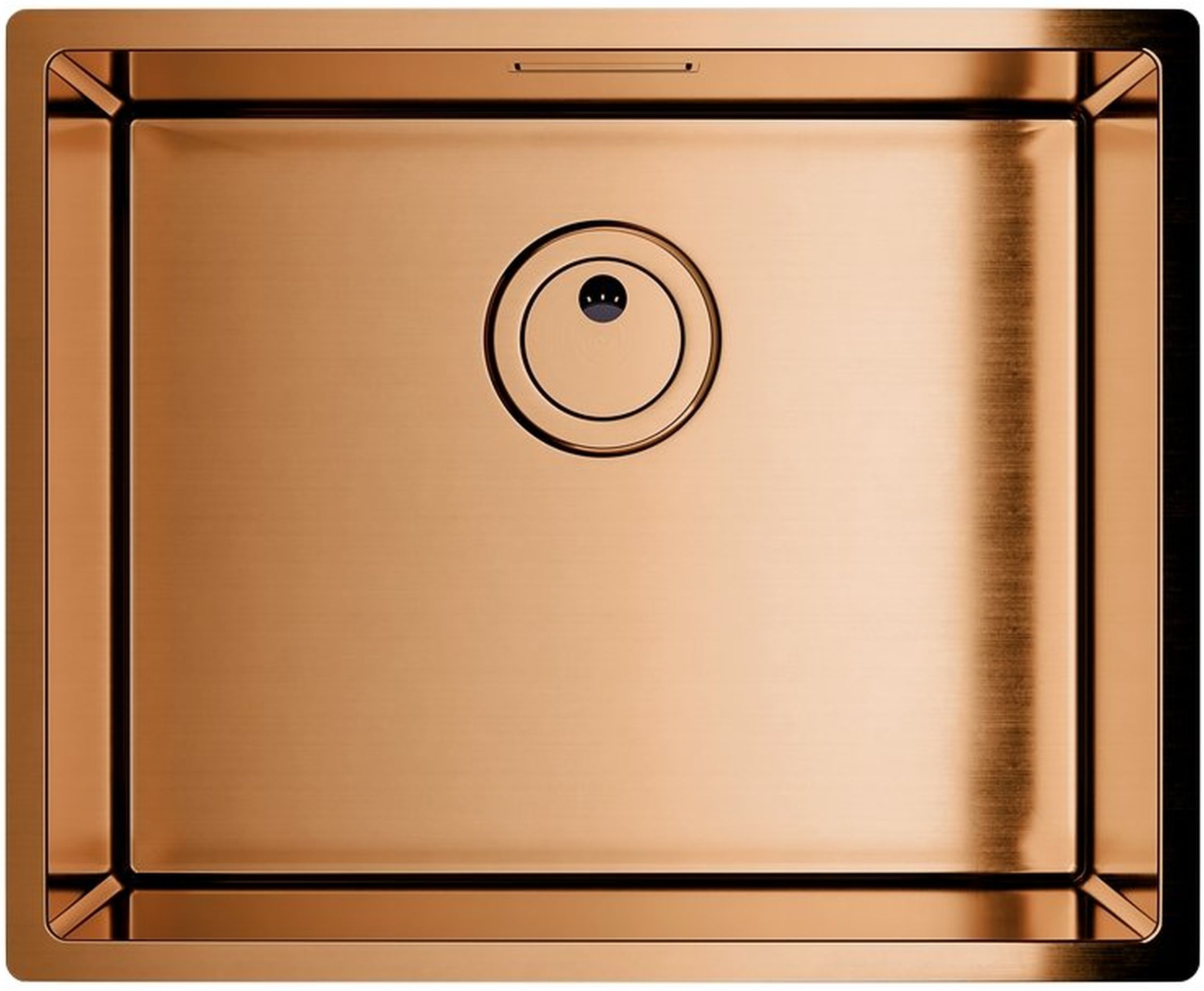 Globalo Exclusive Riwolo 40.1 Copper zlewozmywak stalowy 44x44 cm miedziany RIWOLO_40_1_COPPER