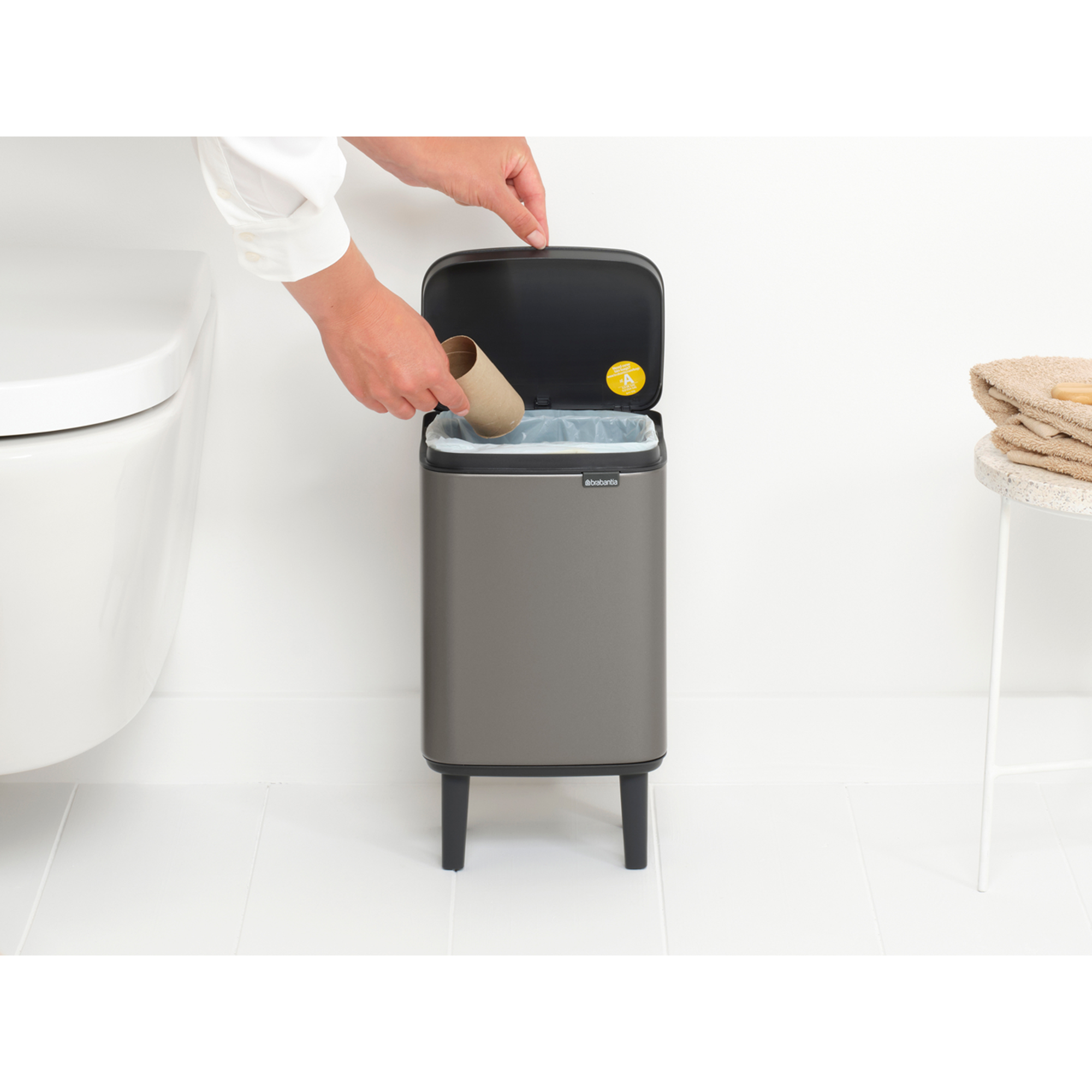 Brabantia Bo kosz na śmieci 4 l platynowy 227127 - Wysyłka w 24h