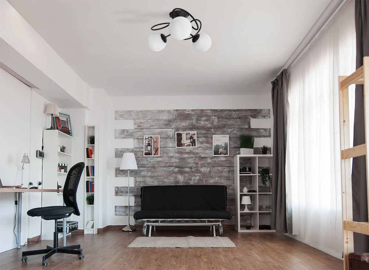 Kaja Nela lampa podsufitowa 3x40 W czarna K-5350 - Wysyłka w 24h