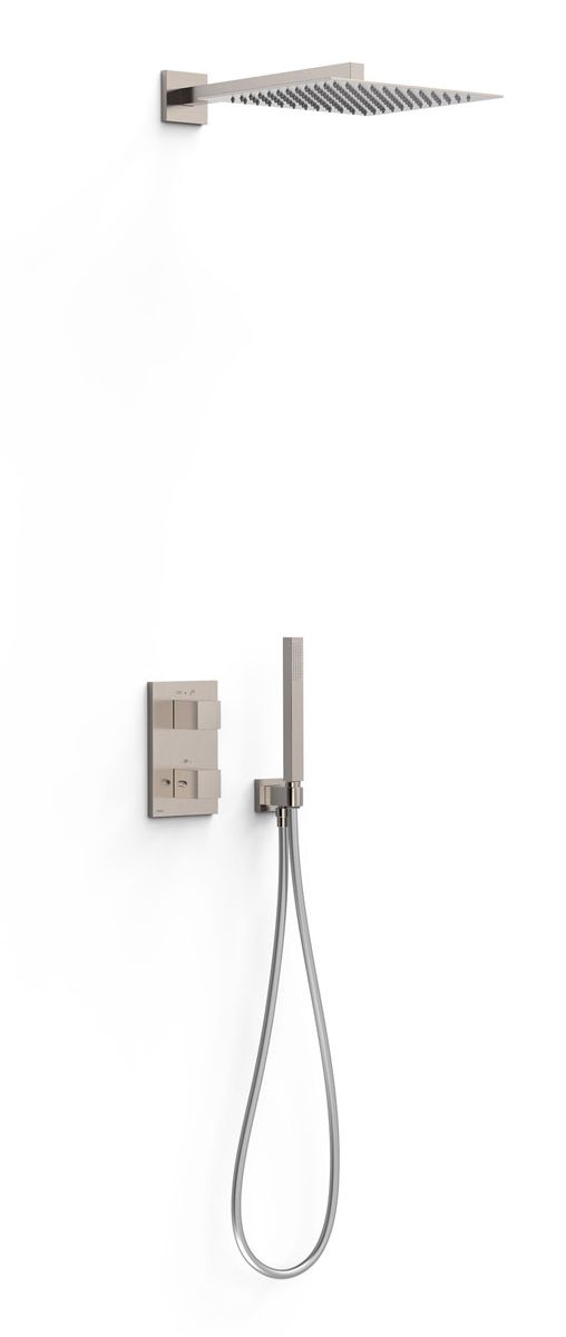 Tres Therm-Box zestaw prysznicowy podtynkowy termostatyczny z deszczownicą stal 00625004AC