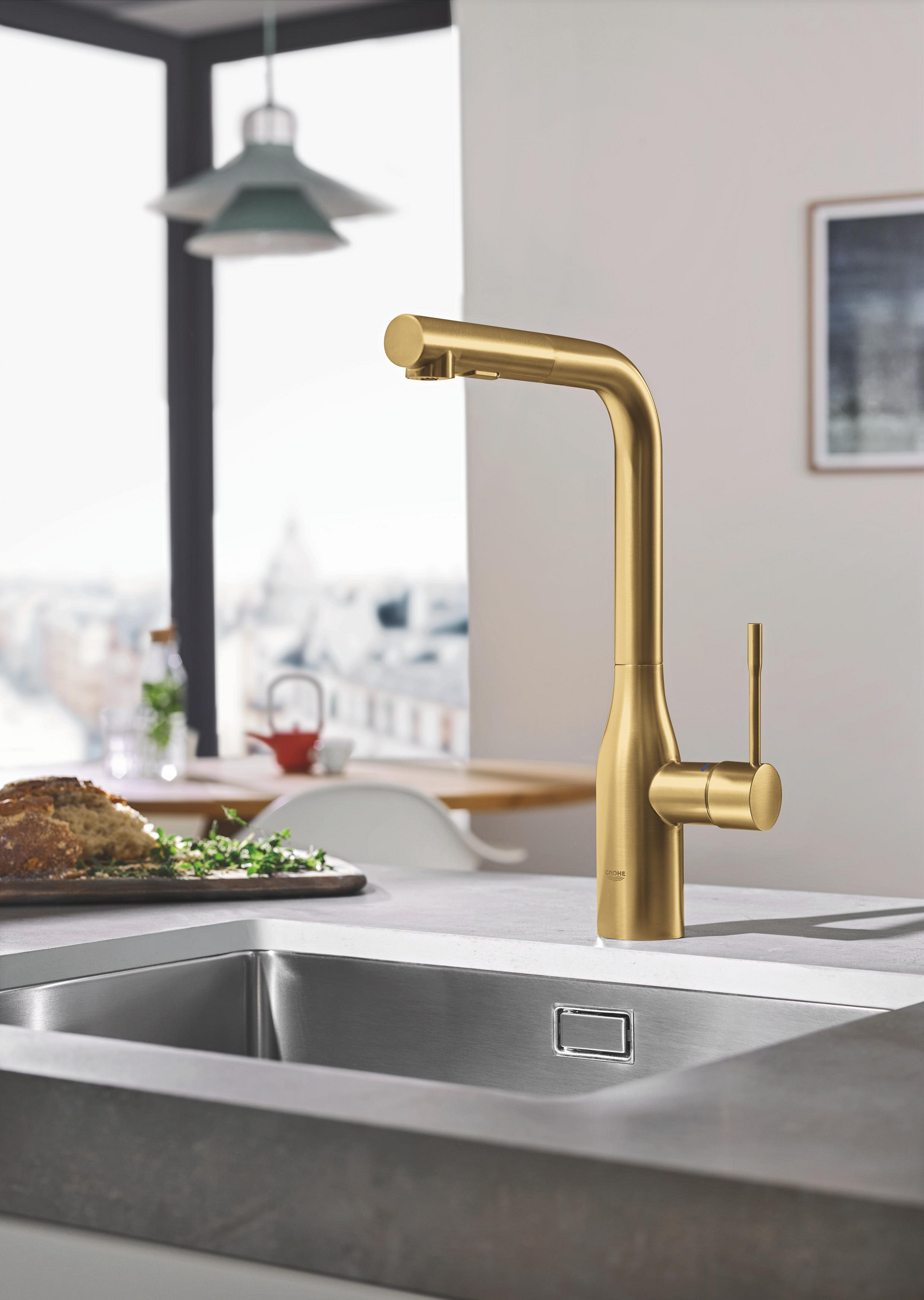 Grohe Essence bateria kuchenna stojąca Brushed Cool Sunrise 30270GN0 - Wysyłka w 24h