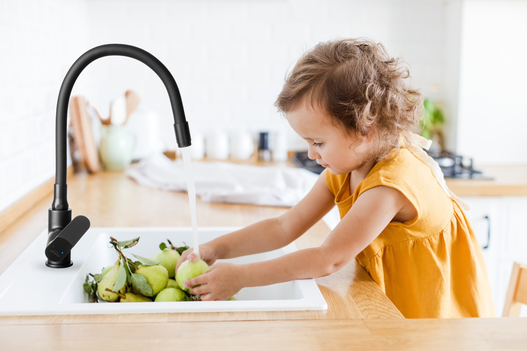 Invena Joga Plus bateria kuchenna z elastyczną wylewką czarny mat BZ-32-P04 - Wysyłka w 24h