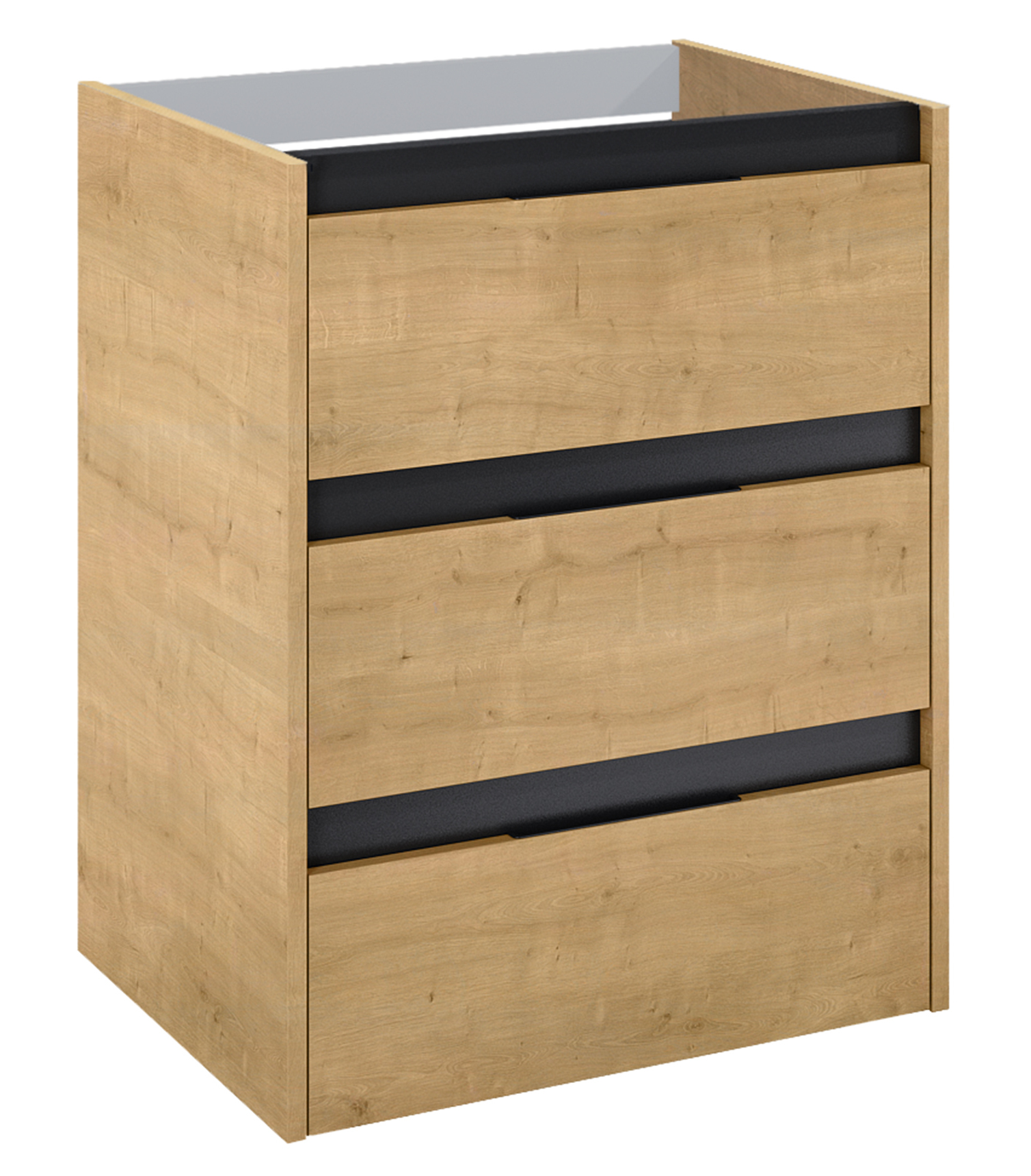 Roca Alpine szafka 58,5x45,2x74 cm podumywalkowa wisząca jasny dąb A857866464