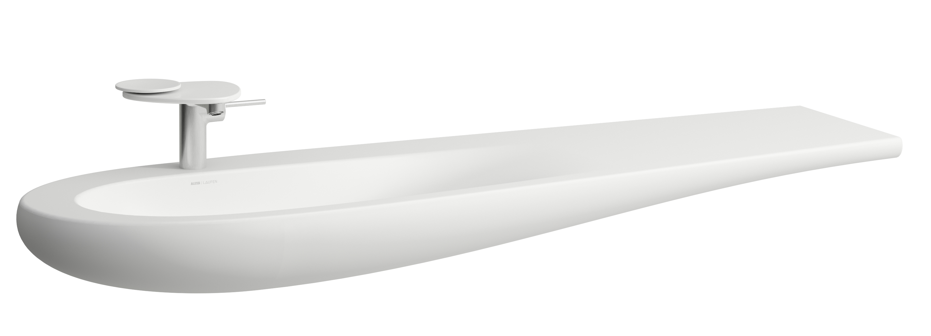Laufen Il Bagno Alessi umywalka 160x50 cm ścienna-meblowa biała H8149717571041
