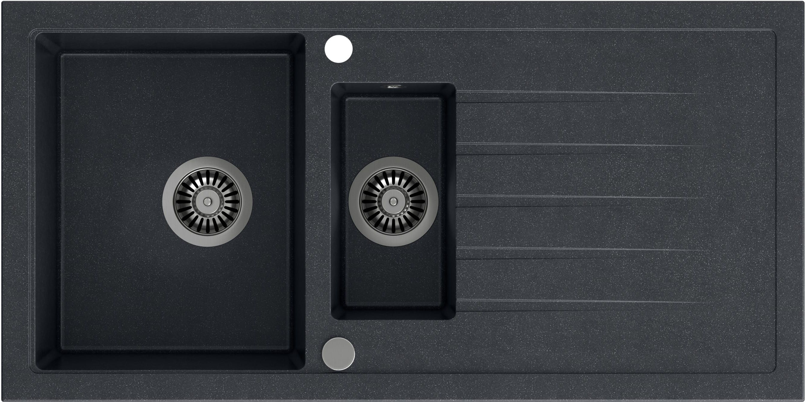 Quadron Bruce zlewozmywak GraniteQ 100x50 cm czarny HCQB9950CZK