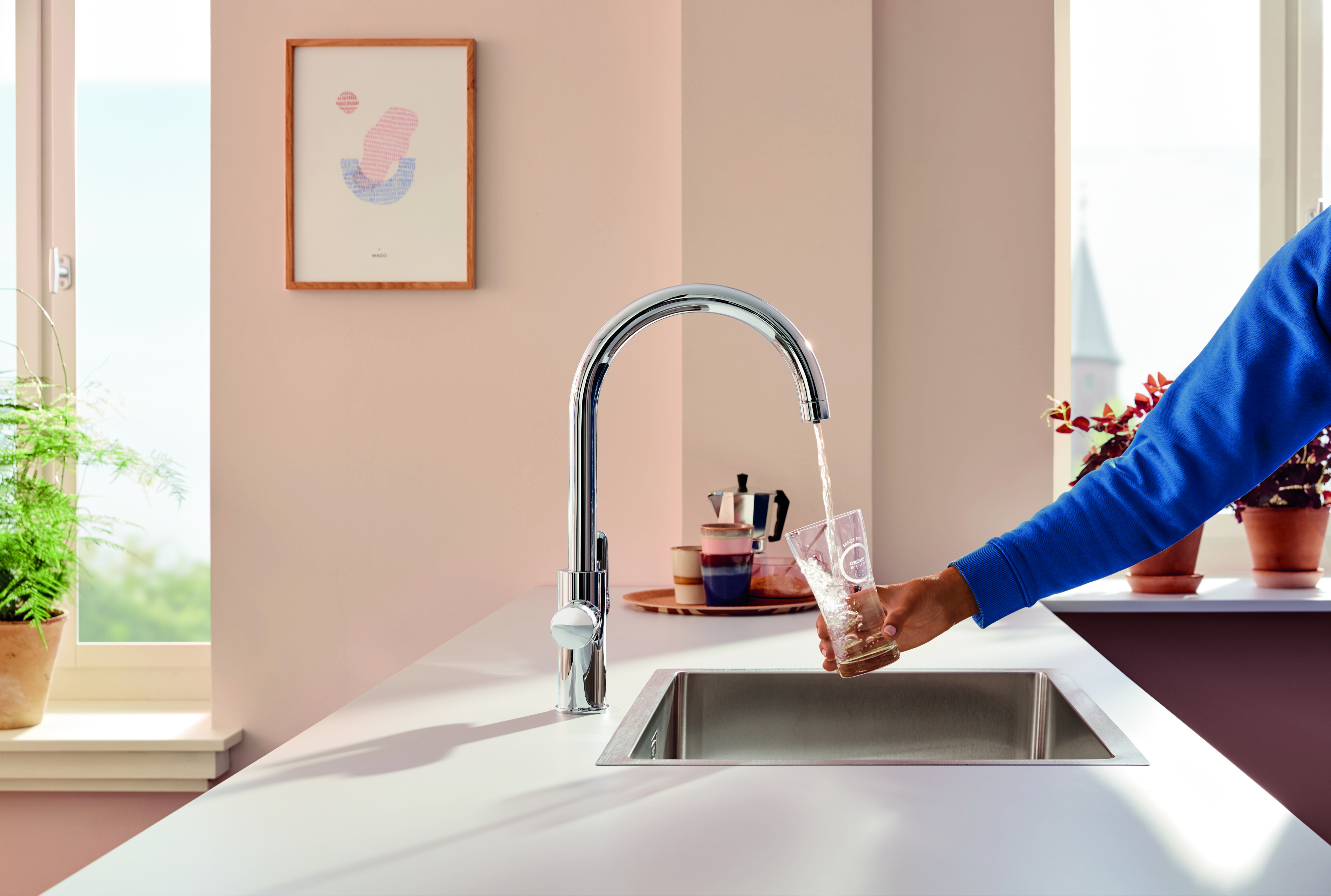 Grohe Blue Pure Start Curve bateria kuchenna z podłączeniem do filtra wody chrom 30592000