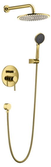 Blue Water Denver zestaw prysznicowy podtynkowy złoty DEN-ZKP.150