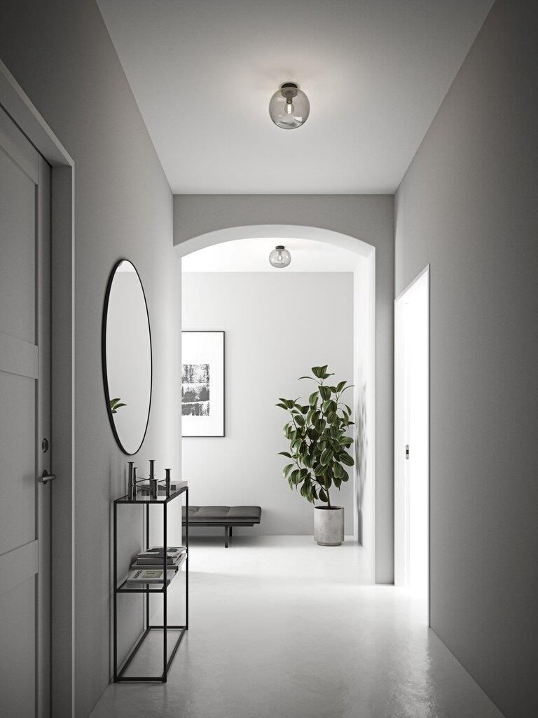 Nordlux Alton lampa podsufitowa 1x25W przydymiona/czarna 2010506047