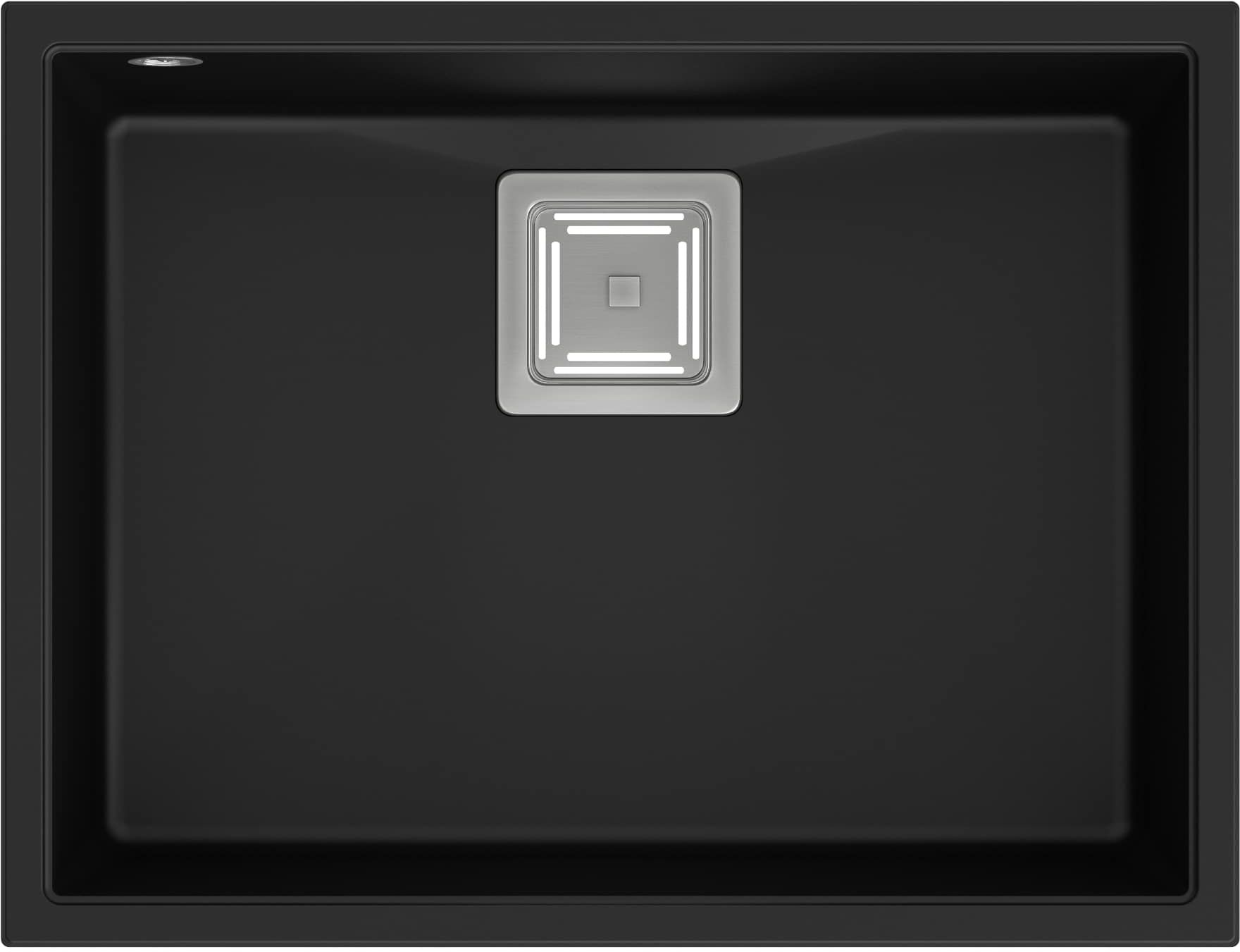 Quadron David 50 komora podwieszana 55x42 cm pure carbon/stal HQD5542U7-BS