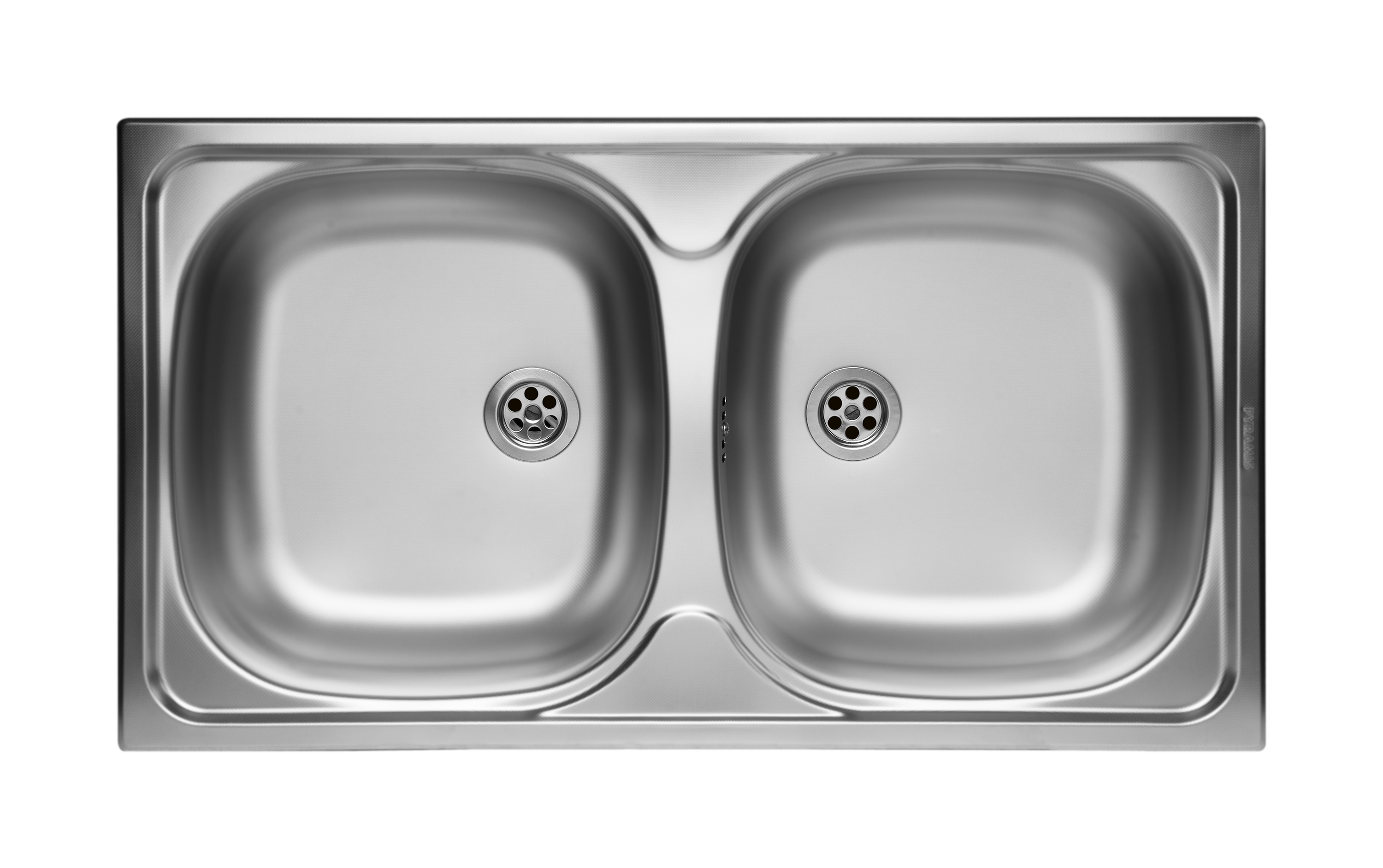 Pyramis Basic zlewozmywak stalowy 78x43,5 cm 100125101