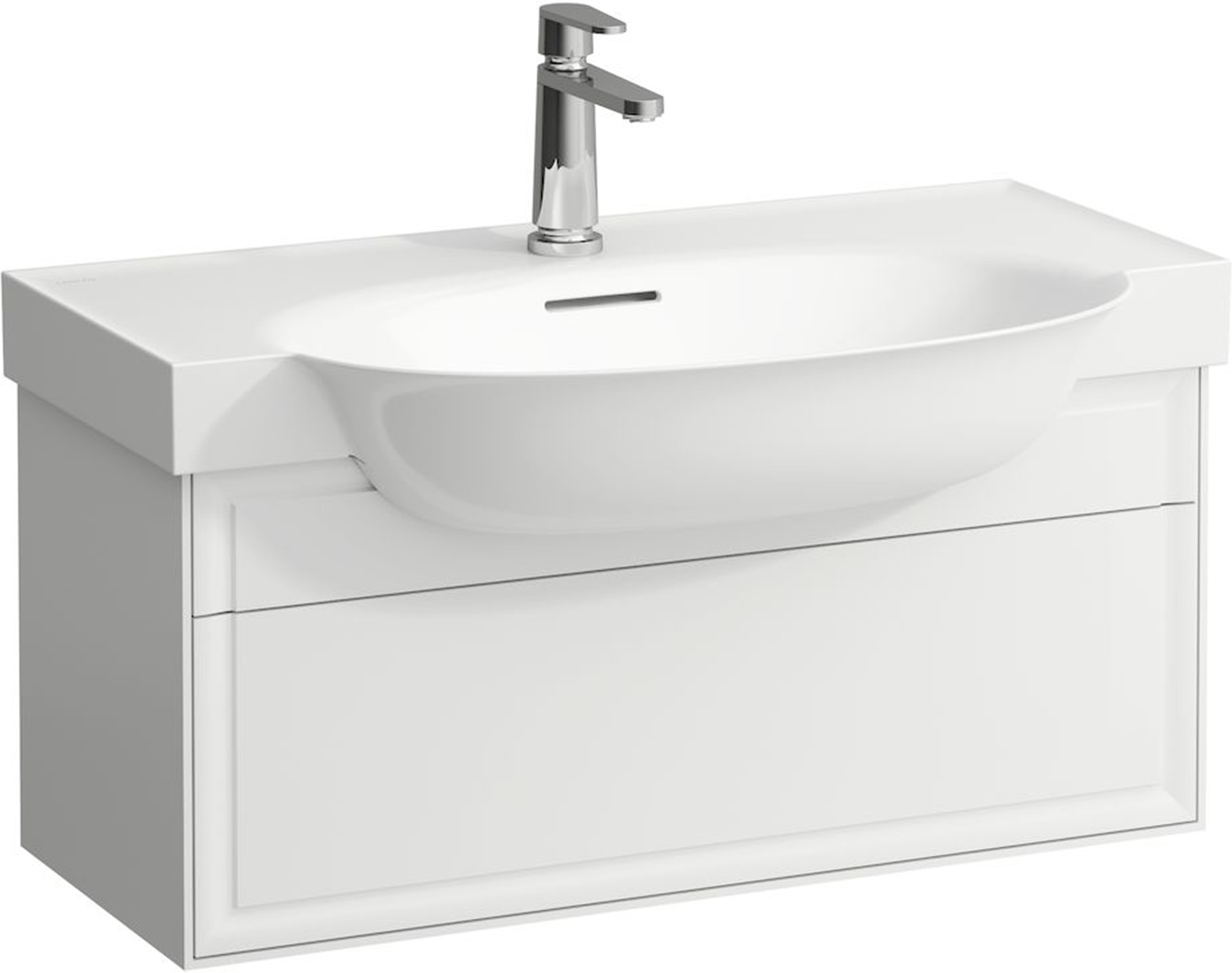 Laufen The New Classic szafka 80 cm podumywalkowa wisząca biały mat H4060410851701