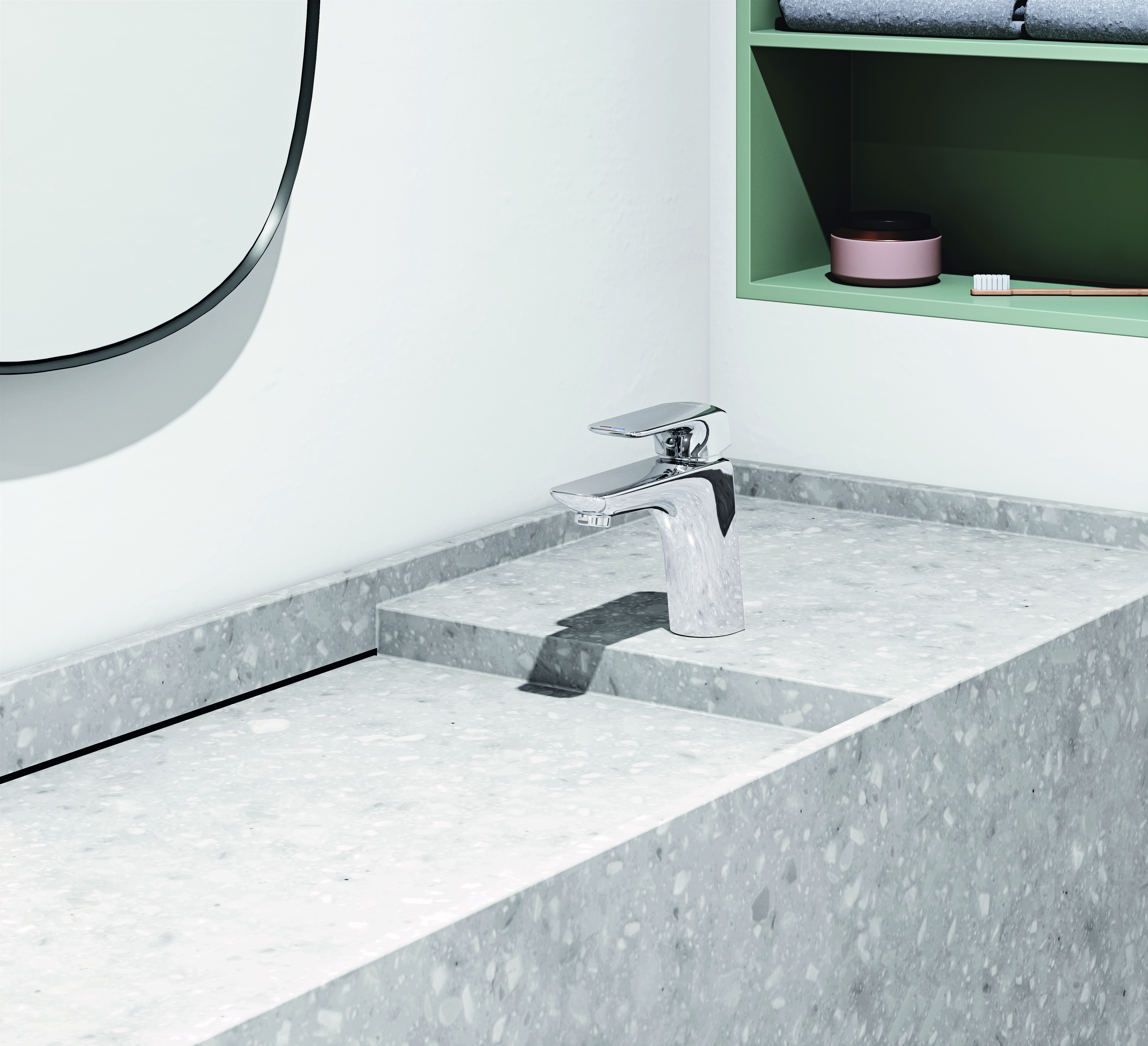 Kludi Ameo bateria umywalkowa stojąca XL chrom 410260575 - Wysyłka w 24h