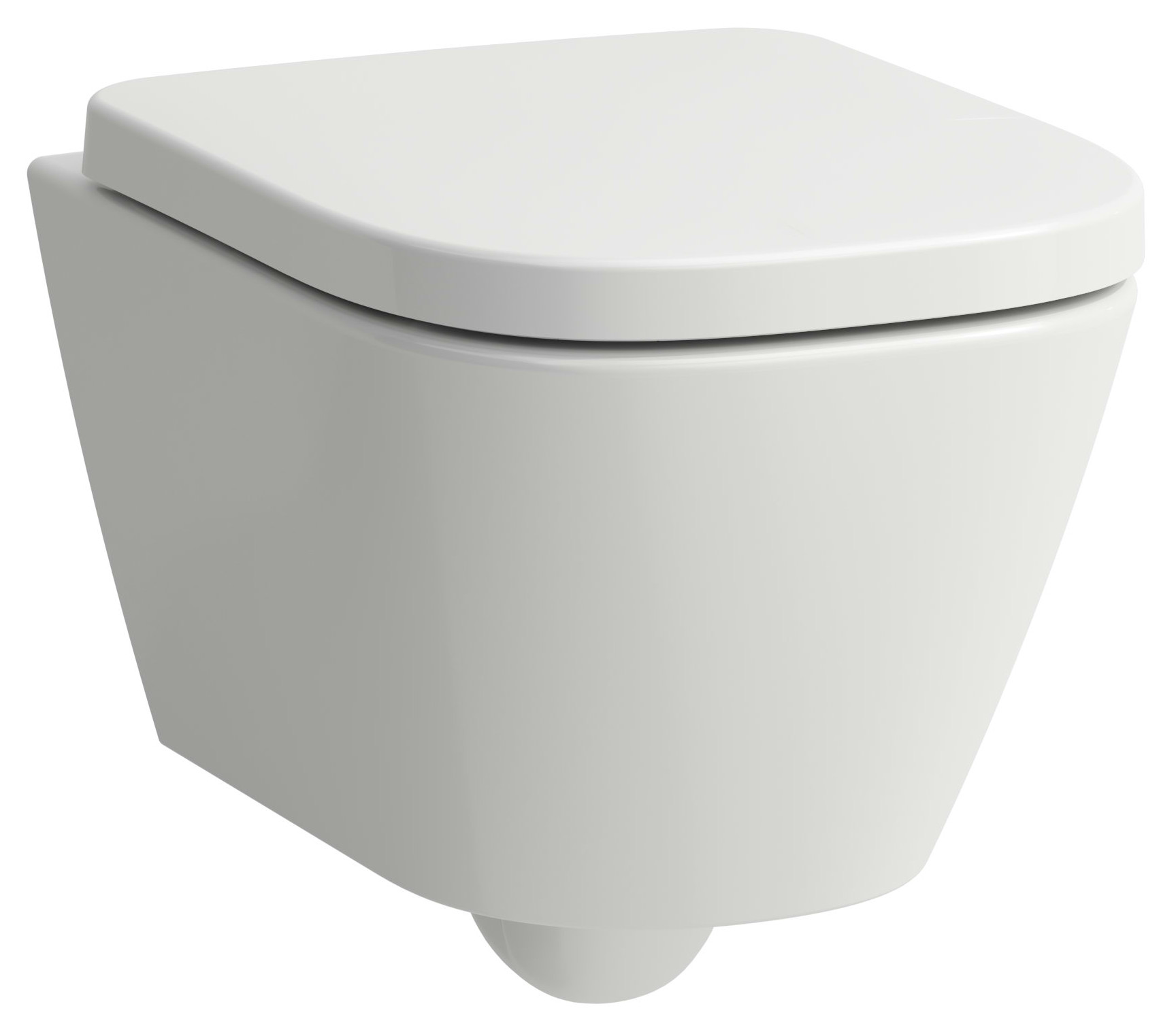 Laufen Meda miska WC wisząca bez kołnierza ze spłukiwaniem wirowym biały połysk H8201130000001