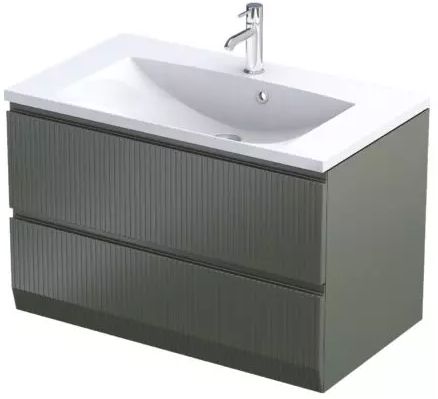 Oristo Brylant szafka 79,6x45,5x50 cm podumywalkowa wisząca oliwkowa OR36-SD2S-80-17R