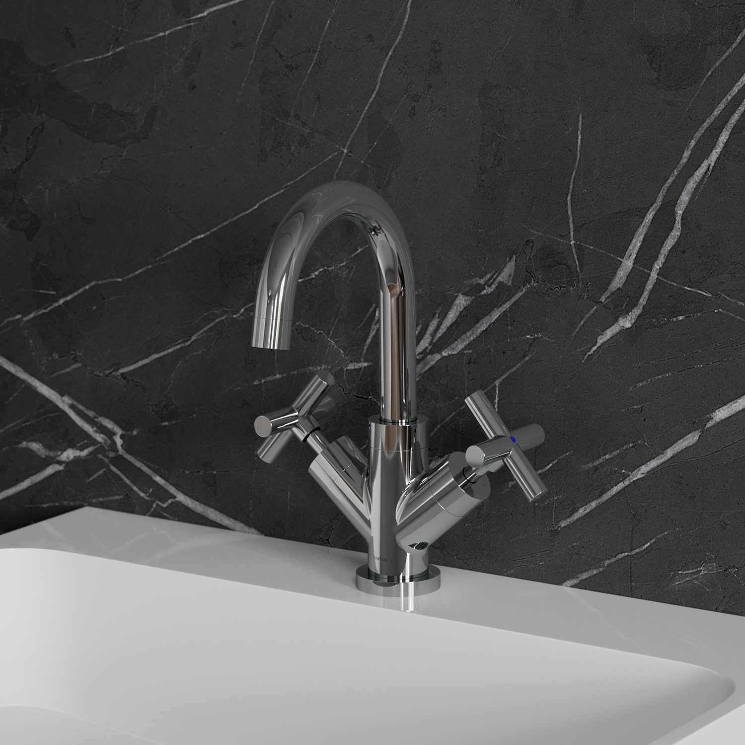 Omnires Modern bateria umywalkowa stojąca chrom C301CR - Wysyłka w 24h