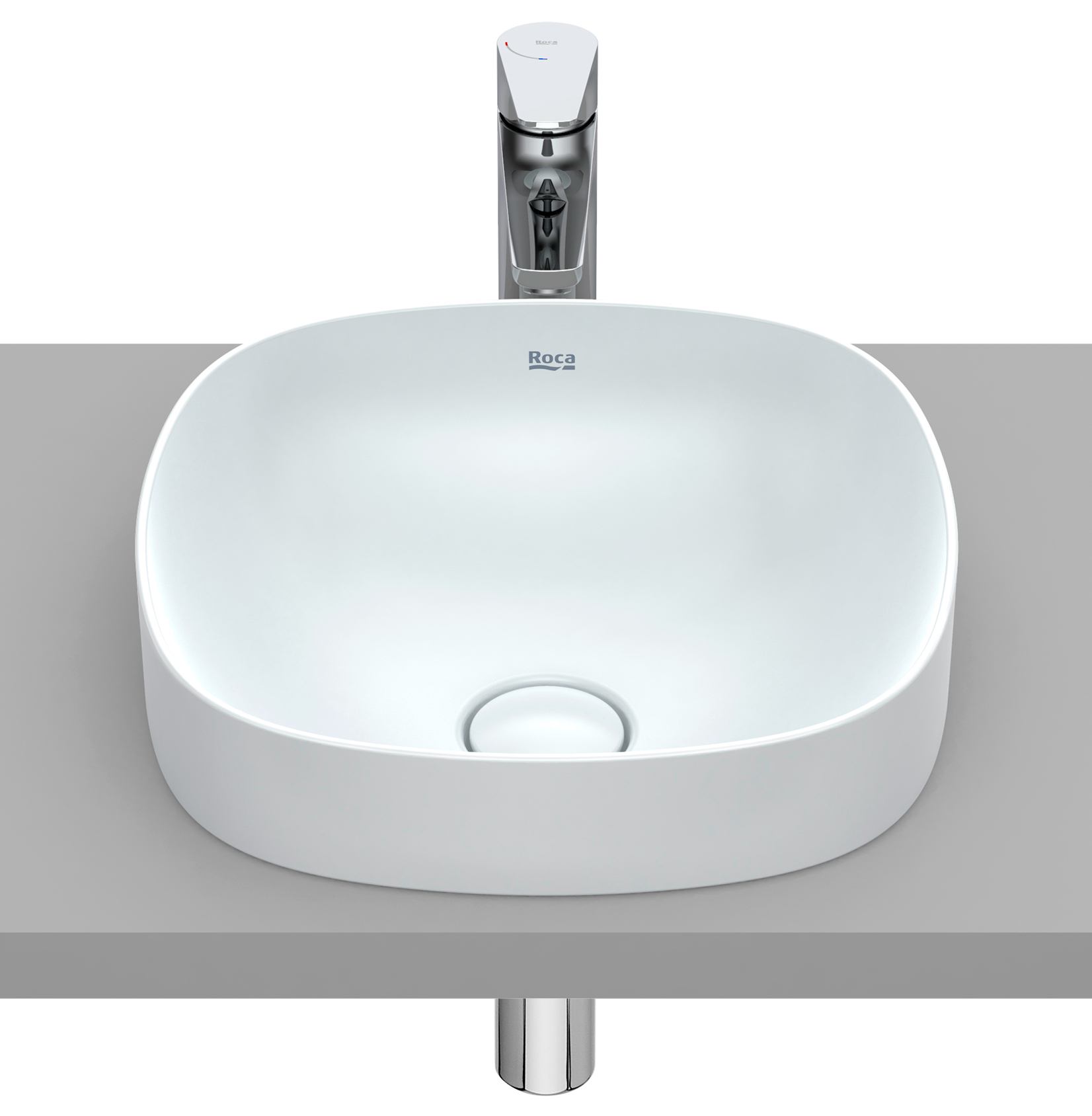 Roca Inspira umywalka 37x37 cm kwadratowa wpuszczana A32750R630