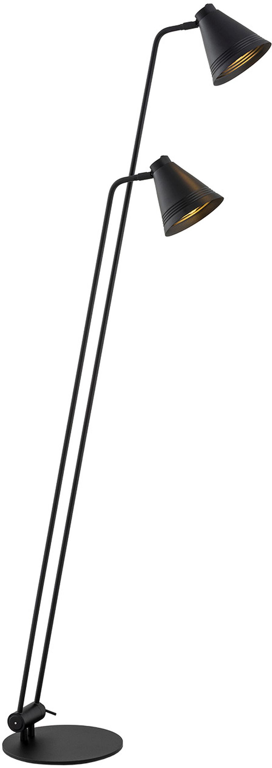 Argon Avalone lampa stojąca 2x15W czarny 7077