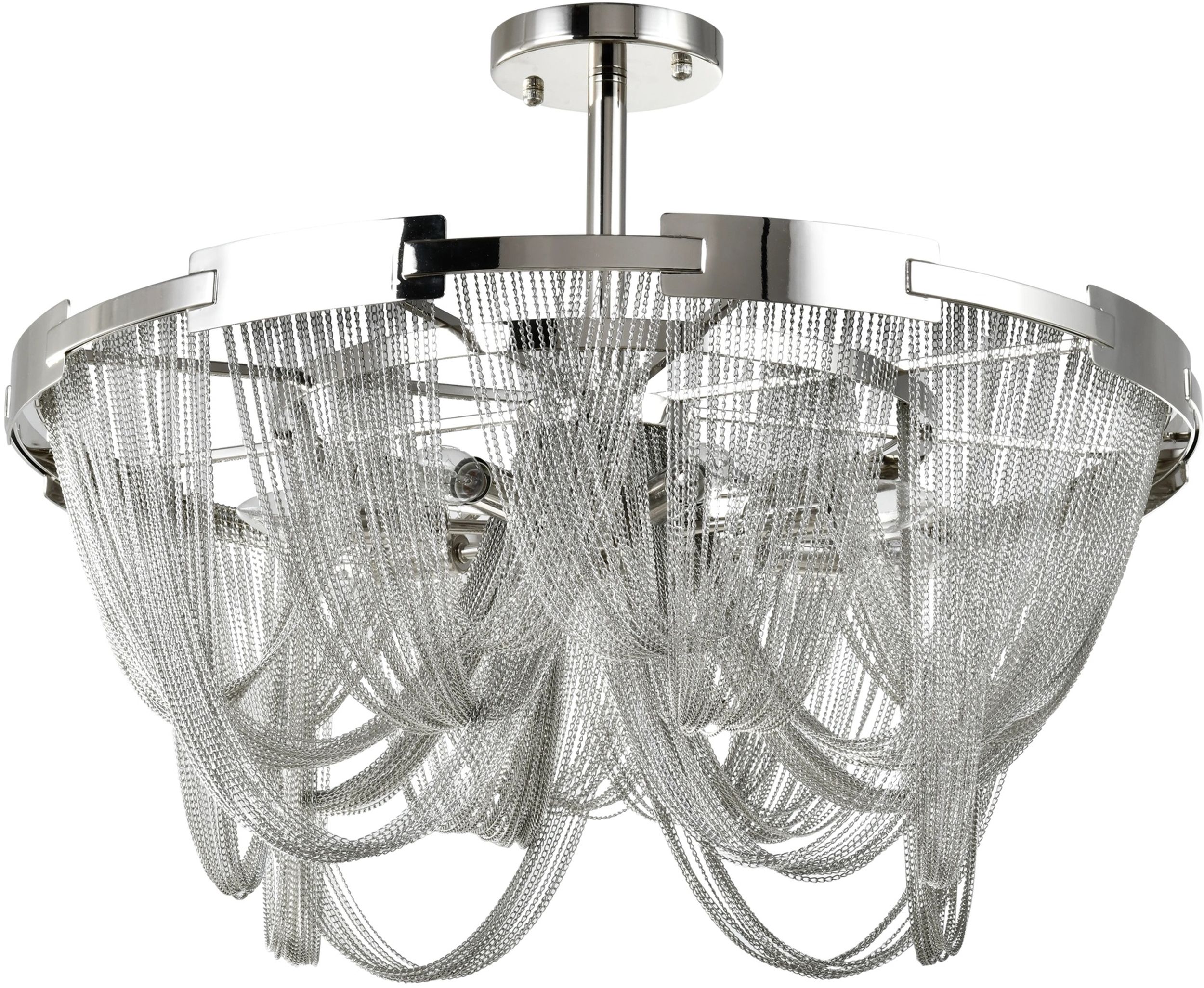 CosmoLight Roma lampa podsufitowa 8x40W nikiel C08529NI