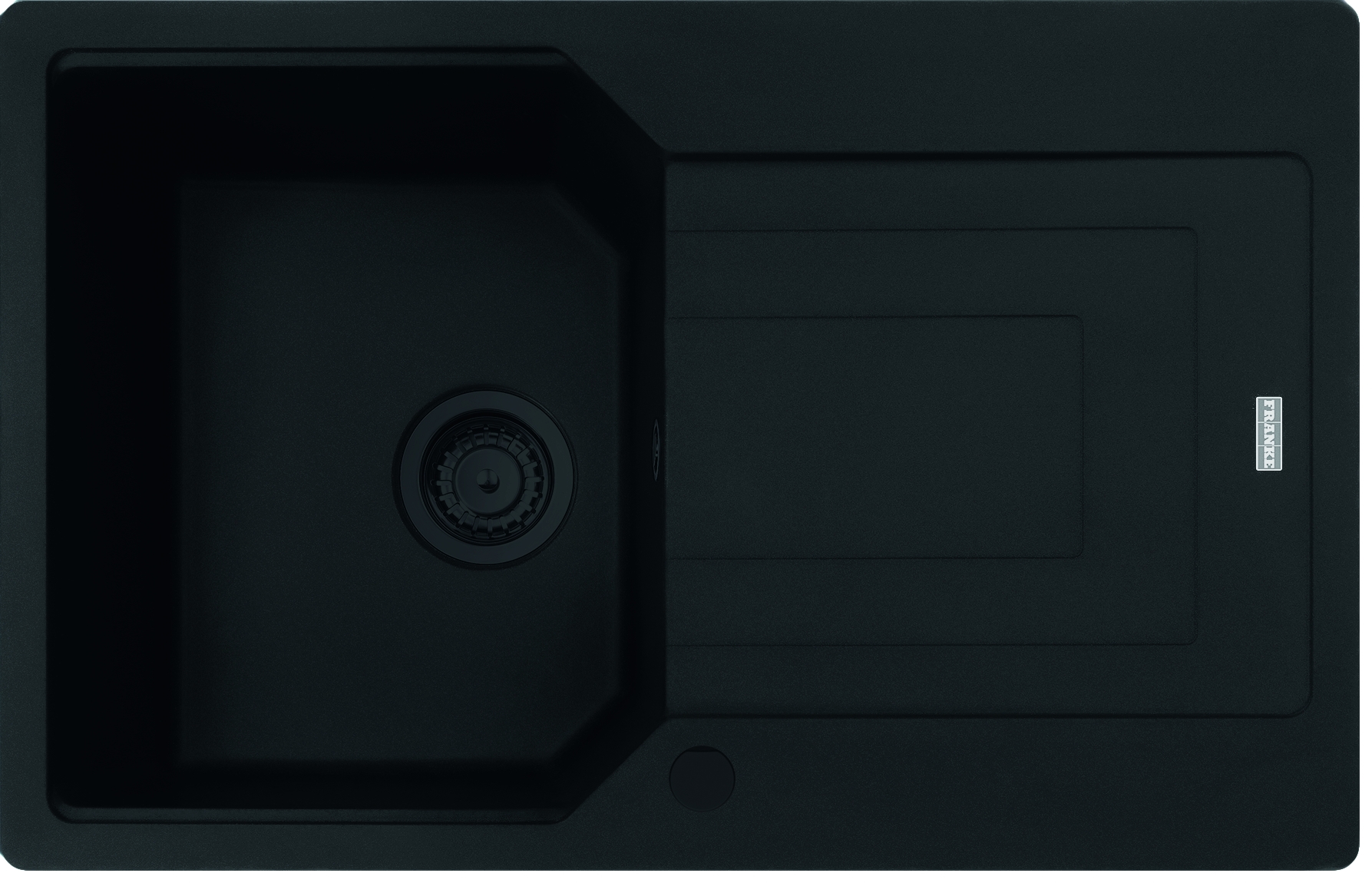 Franke Urban UBG 611-78 GSC zlewozmywak 78x50 cm Fragranite czarny mat 114.0697.752