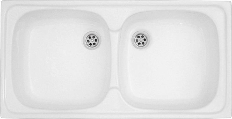 Polimat zlewozmywak 40x80 cm akrylowy biały 00582