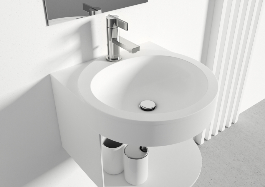 Kohlman Dexame bateria umywalkowa stojąca chrom QB100D