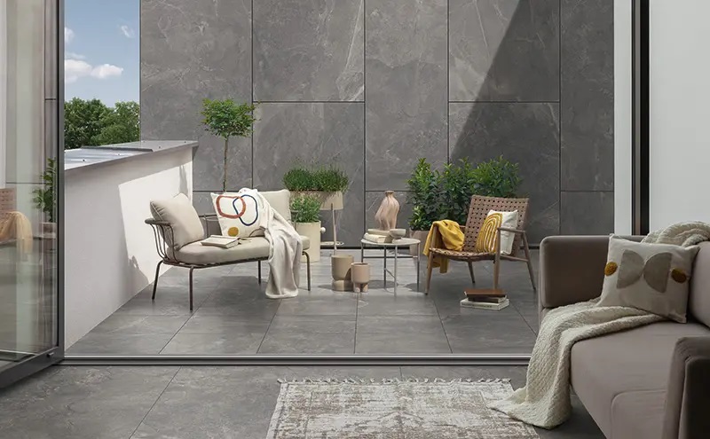 Korzilius Grand Cave płytka ścienno-podłogowa 59,8x59,8 cm szara