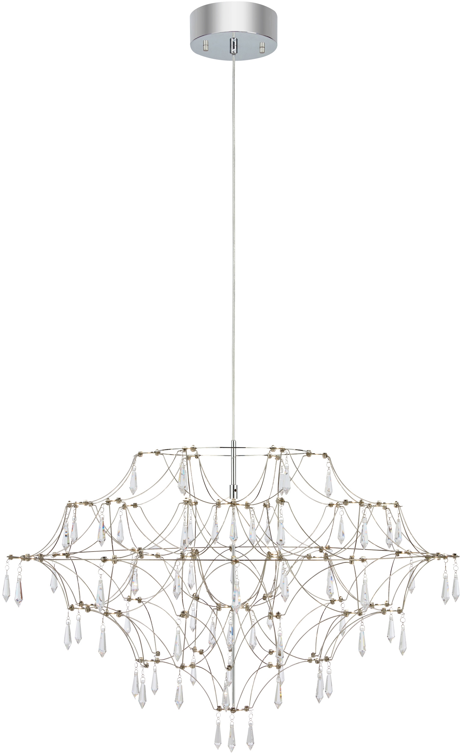 Markslöjd Efesos lampa wisząca 63x25 W stal-przezroczysta 108870