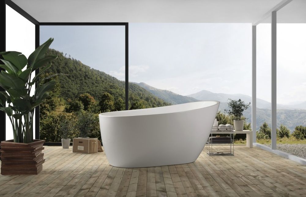 LaVita Comodo wanna wolnostojąca 150x78 cm owalna biały połysk