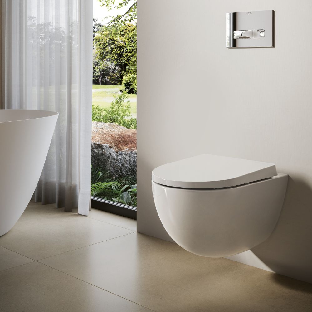 Kludi Resa D miska WC wisząca bez kołnierza spłukiwanie wirowe biały 24WCW0243