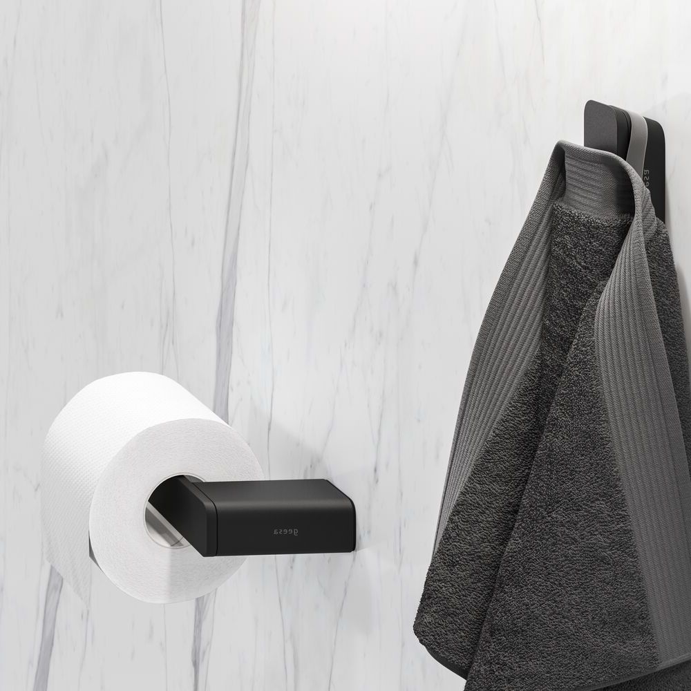 Geesa Shift uchwyt na papier toaletowy lewy czarny 919909-06-L