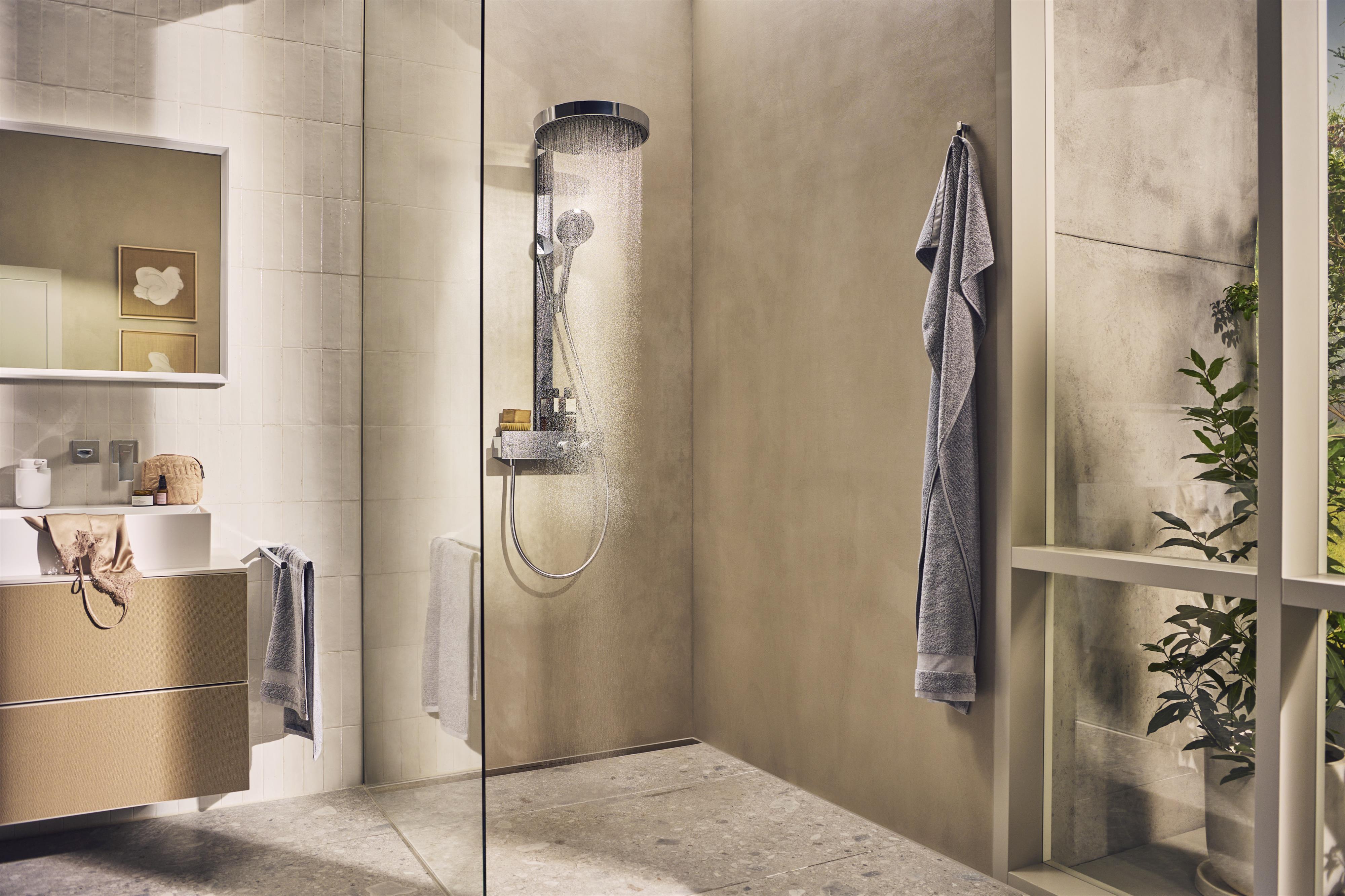 Hansgrohe Rainfinity zestaw prysznicowy ścienny z deszczownicą chrom 26853000