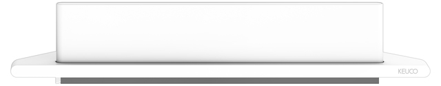 Keuco Aveno półka narożna 24,6 cm ze zintegrowaną ściągaczką do wody biały mat 14657510100